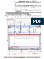 OAT - Unit 2 (A) - Spreadsheet Software PDF