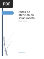 Rutas de Atención en Salud Mental