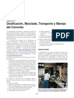 Dosificacion - Mezclado - Transporte y Manejo Del Ccto PDF