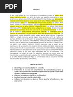 Ejemplo de Caso Consultorio Juridico