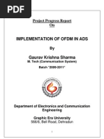 Implimentation of OFDM in ADS Progress Report