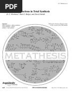 Metathesis Reactions in Total Synthesis: Reviews