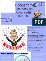 Welcome To The Preliminary HSC - Advanced!!! 2020-2021