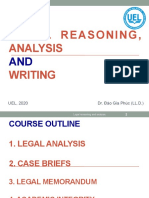 Week 0 - Legal Reasoning, Analysis and Writing