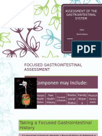 Pengkajian Sistem Gastrointestinal