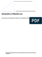 Declaration of Martial Law