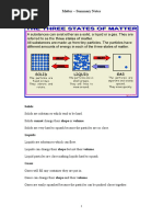 Matter Summary