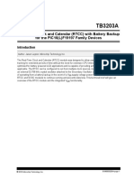 Real-Time Clock and Calendar (RTCC) With Battery Backup For The PIC16 (L) F19197 Family Devices