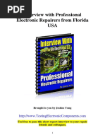 Interview With Professional Electronic Repairers From Florida USA