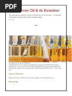 Transformer Oil & Its Evolution