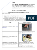 Checklist On Donning (Putting On) PPE: Personal Protective Equipment (PPE)