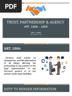 Trust, Partnership & Agency: Aejay V. Barias