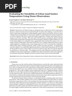 Remote Sensing: Evaluating The Variability of Urban Land Surface Temperatures Using Drone Observations