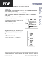 Proinert Caution/Advisory Signs For Ig-55