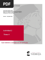 Como Deberia Cambiar El Currículo