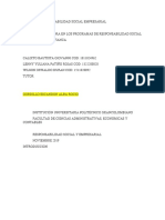 Proyecto Responsabilidad Social Empresarial Avianca Punto 1