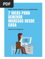 7 Ideas para Generar Dinero de Casa PDF