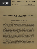 Gigoux. 1936. Contribución A La Conchiliología Arqueológica