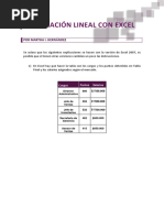 Proceso Estimacion Lineal Con Excel PDF