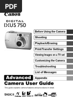 Digital IXUS 750 Advanced Camera User Guide EN PDF