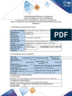 Guía de Actividades y Rúbrica de Evaluación - Fase 9 - Proponer Una Estrategia de Aprovisionamiento para Una Empresa