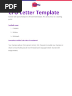 CFO Letter Template: Include Your