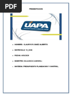 Practica Cuatro de Presupuesto Empresarial