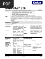 Durebild STE: Surface Tolerant High Build High Solids Epoxy Coating