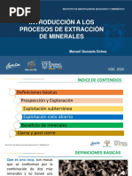 Introduccion Procesos Mineros