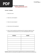 Nice-Offer-Result Hypothesis Worksheet