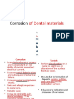 Corrosion: of Dental Materials