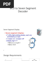 BCD To Seven Segment Decoder