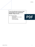 General Specification For Remote Fault Passage Indicator For Underground Medium Voltage Network