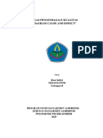 Tugas Pengendalian Kualitas Cause & Effect Diagram