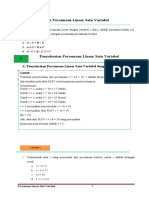 Bahan Ajar Persamaan Linear Satu Variabel Peer