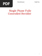 Single Phase Fully Controlled Rectifier: DR - Arkan A.Hussein Power Electronics Fourth Class