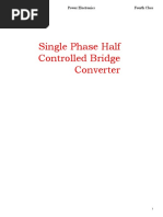 Single Phase Half Controlled Bridge Converter: DR - Arkan A.Hussein Power Electronics Fourth Class