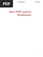 Sine PWM and Its Realization: DR - Arkan A.Hussein Power Electronics Fourth Class