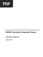 EDHEC Valuation Manual PDF