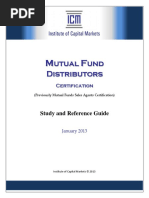 ICM - Mutual Fund Distributors (Study and Reference Guide-January 2013)