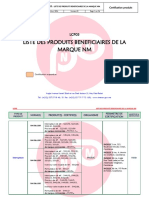 LCP05 Liste Des Produits Bénéficiares de La Marque NM 24.02.2020