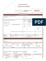 Certificado Defuncion