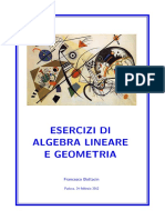 Esercizi Di Algebra Lineare e Geometria