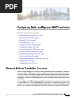 Configuring Static and Dynamic Nat Translation