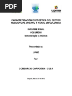 Corpoema: Caracterización Energética Del Sector Residencial Urbano Y Rural en Colombia