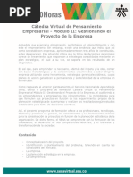 Catedra Virtual Pensamiento Empresarial moduloII Gestionando Proyecto Empresa