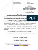 Anunt Testare Psihologica Candidati