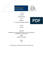 Actividad de Inicio. Reactivación de Conocimientos Previos. UNIDAD 11220