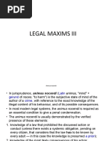 Legal Maxims Iii