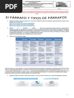 Guía 3 El Párrafo y Tipos de Párrafos Español Maricela 8°2 A 8°-6